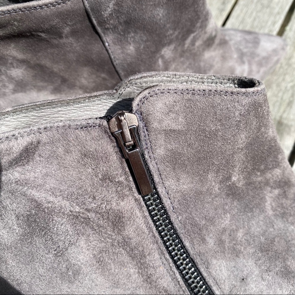 π CTWLK GREY SUEDE LEATHER BOOTIES! - Picture 4 of 11